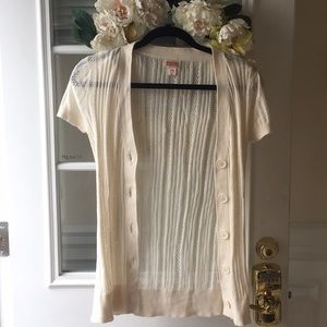 Short sleeve cardigan